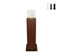 Divina Fire – Cheminée au bioéthanol Capri 70 – Colonne design – Rouille
