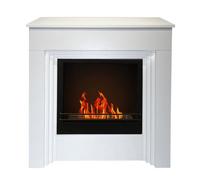 Cheminée au bioéthanol - BELLINI - Made in Italy - Bois blanc - L96 x P35 x H96 - Écologique