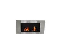HOMCOM cheminée 110x14.5x54cm Gris