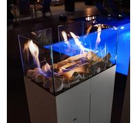 cheminée bioéthanol autoportante Romeo tüv blanc