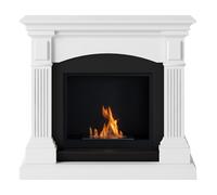 Cheminée bioéthanol - FreeFlame MAGNA - flamme réelle sans conduit - blanche