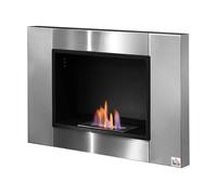 Cheminée bioéthanol murale - MYCOCOONING - Singapour - Inox brossé - Capacité de chauffe 25m2