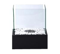 Cheminée bioéthanol rectangle - L 21 x l 24,8 x H 28,2 cm - Noir