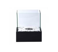 Cheminée bioéthanol rectangle - L 21 x l 24,8 x H 28,2 cm - Noir