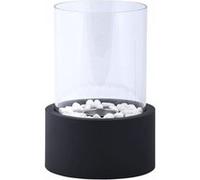 Cheminée bioéthanol ronde - D 18,8 x H 27 cm - Noir
