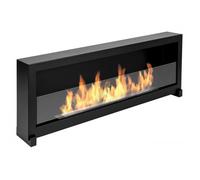 Cheminée bioéthanol sur pied BOX 120 cm avec verre