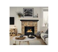 Cheminée bioéthanol sur pied effet pierre artificielle L105xP38xH100 Belluno