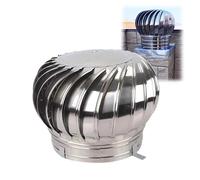 Cheminée, conduit de cheminée, chapeau de cheminée de ventilation, chapeau de conduit de cheminée en acier inoxydable, installation facile, pour maisons, usines, combles, fermes (Taille : 350 mm/14