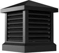 Cheminée Conduit De Cheminée Tuyau Couverture De Ligne Protecteur Capuchon De Capuchon De Cheminée Fin De Cheminée Alliage D’Aluminium Carré Bouchon De Drain De Toit De, 25x25cm