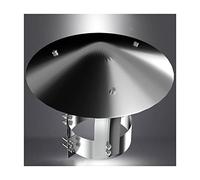 Cheminée, conduit de fumée, cheminée conique, cheminée de foyer, avec vis de réglage, chapeau de cheminée pour alimentation en eau et évacuation des fumées, installation facile, diamètre 25 cm / 9,8