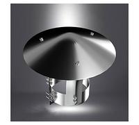 Cheminée conique en acier galvanisé, conduit d'évacuation des fumées pour poêle à bois, cheminée de poêle à bois, conduit d'évacuation des fumées pour poêle à bois, couvercle de ventilation isolant,