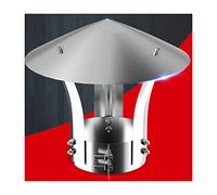 Cheminée conique, protection contre les intempéries, conduit de cheminée conique galvanisé, grille anti-refoulement et anti-oiseaux, dimensions personnalisables, protection de conduit ronde, diamètr