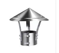 Cheminée conique, système de ventilation, conduit d'évacuation rond à 360°, extraction d'air pour toiture, pour une isolation parfaite, couvercle de ventilation, cheminée supérieure (130 mm/5,1 po)