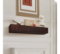 Cheminée Console de cheminée Habillage de cheminée Etagère murale 183 cm - Etagère flottante marron - Solutions élégantes pour votre maison