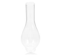 Cheminée de lampe à huile, base de 2 pouces x 9, 7 pouces hauteur, globe en verre transparent remplacement pour lampes à huile et au kérosène