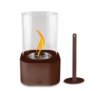 Cheminée de table au bioéthanol couleur café WD Lifestyle