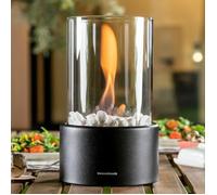 Cheminée de table au bioéthanol - INNOVAGOODS - V0103774 - Noir - Capacité 150 ml - Sans fumée - Ø16x26,5 cm