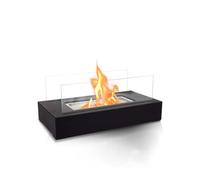 Cheminée de Table Avoid Noire - Cheminée de Table Bioéthanol Élégant et Moderne pour l’Intérieur et l’Extérieur - Feu de Table Design, Chauffage d'Ambiance sans Fumée et Odeur