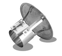 CheminéE De Toit Verticale En Acier, Chapeau De CheminéE Acier Inoxydable Capot, Habillage Pluie Pour La CHeminéE, Chapeau De Cheminée Anti, Couvercle De Cheminée(230 mm(9.055 in))
