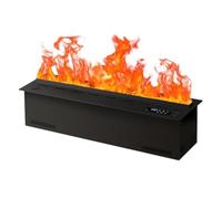 Cheminée décorative 3D à vapeur d'eau, cheminées à vapeur d'eau 3D avec flamme atomisée réaliste, absorption automatique de l'eau, application intelligente/télécommande/tactile pour cheminée décorat
