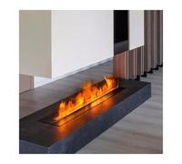 Cheminée décorative avec Insert, humidificateur vapeur d’eau avec atomiseur 3D flamme, panneau supérieur ultra-mince de 3mm (70cm)