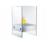 Cheminée décorative au bioéthanol en verre Carlo Milano