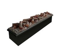 Cheminée décorative Cheminée atomisée 3D encastrée décorative Fausse Flamme simulée Charbon de Bois Humidification électronique Mèche cheminée(1.5m)