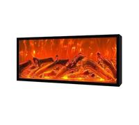 Cheminée décorative Foyer Mural et encastré, Inserts de cheminée Ultra-Minces à Flamme réglable(Moyen)