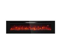 Cheminée décorative Klarstein avec Flammes LED, cheminée électrique avec Chauffage et cheminée, cheminée électrique 1800 W avec télécommande, minuterie et Thermostat réglable, cheminées électriques