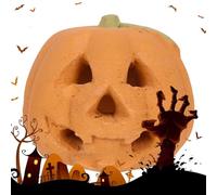 Cheminée d'extérieur en forme de citrouille - Citrouille sculptée en céramique, accessoires et décoration pour cheminée d'automne | Fournitures de fête d'Halloween avec décoration en céramique