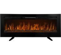 Cheminée électrique 127cm chauffage électrique encastrable cheminée murale LED cheminée décorative noire