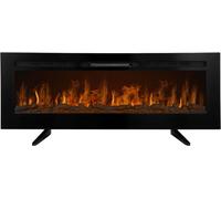 Cheminée électrique 152cm chauffage électrique encastrable cheminée murale LED cheminée décorative noire