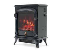 Cheminée Électrique 1950W Kekai Arizona 37x23x51 cm Noir avec Simulation de Feu pour Intérieur