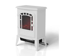 Cheminée électrique 2000W avec effet de flammes Blanc