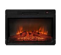 Cheminée électrique 2000W en verre trempé noir avec télécommande CHE-620 Noir
