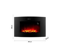 Cheminée électrique 2000W Wi-Fi 35 pouces