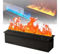 Cheminée électrique 3D avec flamme atomisée réaliste, écran tactile et télécommande, remplissage automatique de l'eau, 70 cm, cheminées à vapeur d'eau pour décoration d'intérieur