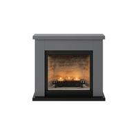 Cheminée électrique à bougies parfumées - FRODE Zenflame - Effets flammes et crépitement - Gris