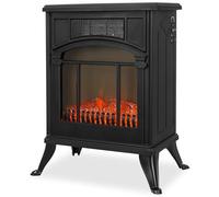 Cheminée électrique avec chauffage, radiateur soufflant, économe en énergie, effet flamme, chauffage électrique, silencieux, télécommande avec effet froissé 1900 W