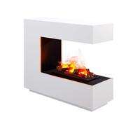 Cheminée électrique BALDERIA Cassiopeia - Séparateur de pièce, vapeur d'eau LED - Blanc