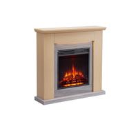 Cheminée électrique BALDERIA Pandora - Cheminée sur pied, 2000 W - Marron clair