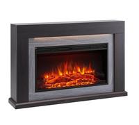 Cheminée électrique BALDERIA Xerxes - Cheminée sur pied, chauffage 2000 W - Chêne foncé