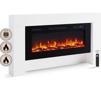 Cheminée électrique BALDERIA Zeus - Cheminée sur pied - Blanc