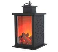 Cheminée électrique - Brûleur à bûches LED sans flamme, alimenté par USB/piles pour décoration d'intérieur et atmosphère festive