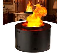 Cheminée Électrique/Cheminée À Vapeur D'eau 3d Avec Fonction Humidificateur, Télécommande Et Application De Contrôle, Faible Niveau Sonore, Zéro Chaleur Pour Une Sécurité Optimale 40cm/15.3in