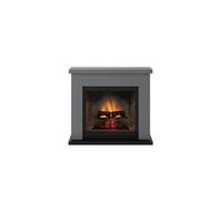 Cheminée électrique connectée 1400W - FRODE Powerflame 2 - effets flammes 3D et crépitement - Gris