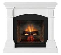 TAGU Magna Cheminée Électrique avec PowerFlame 2, Chauffage & Thermostat, Son de Crépitement, Wi-FI et Lumière Ambiante (Blanc Pur)