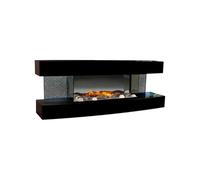 Cheminée électrique design 2000w noir lounge noire