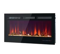 Cheminée électrique - DREAMMESPACE - 42 pouces - 12 couleurs - 900-1800W - Télécommande incluse