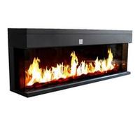 CHEMIN ARTE - Cheminée électrique Encastrable 3D 152 cm Effet Flammes LED, Chauffage programmable, Télécommande